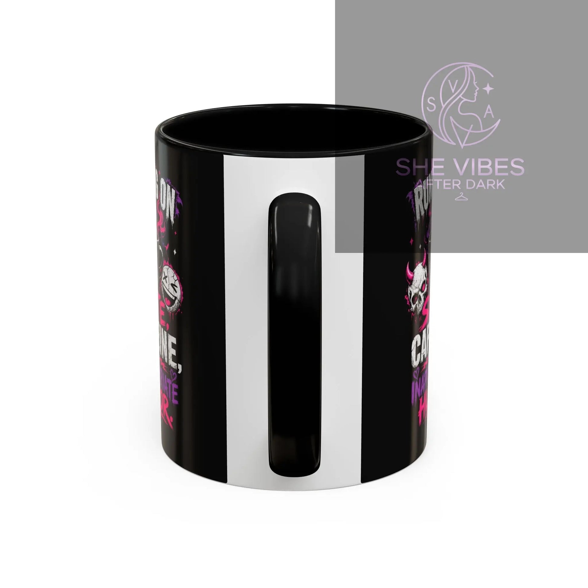 Accent Coffee Mug (11, 15oz) Printify  Mug SHE VIBES AFTER DARK 