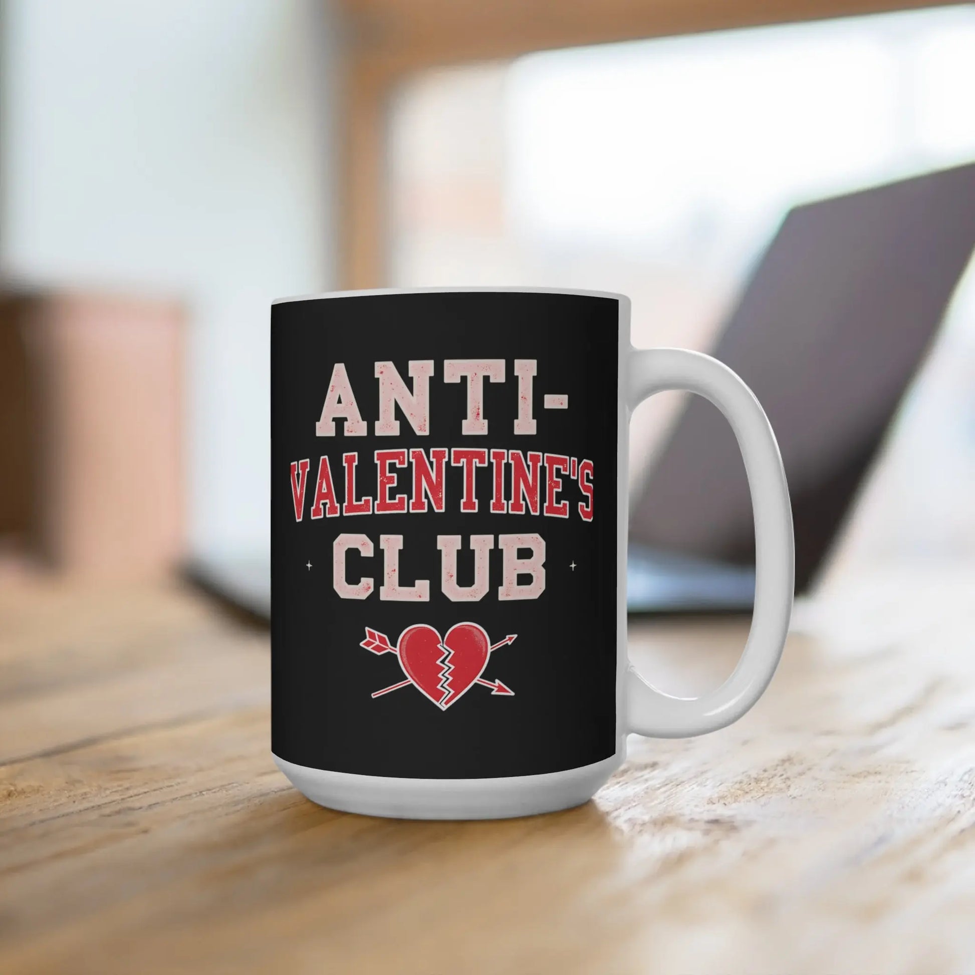 Anti-Valentine's Club 15oz Coffee Mug — Funny Anti-Valentine Gift Printify  Mug SHE VIBES AFTER DARK