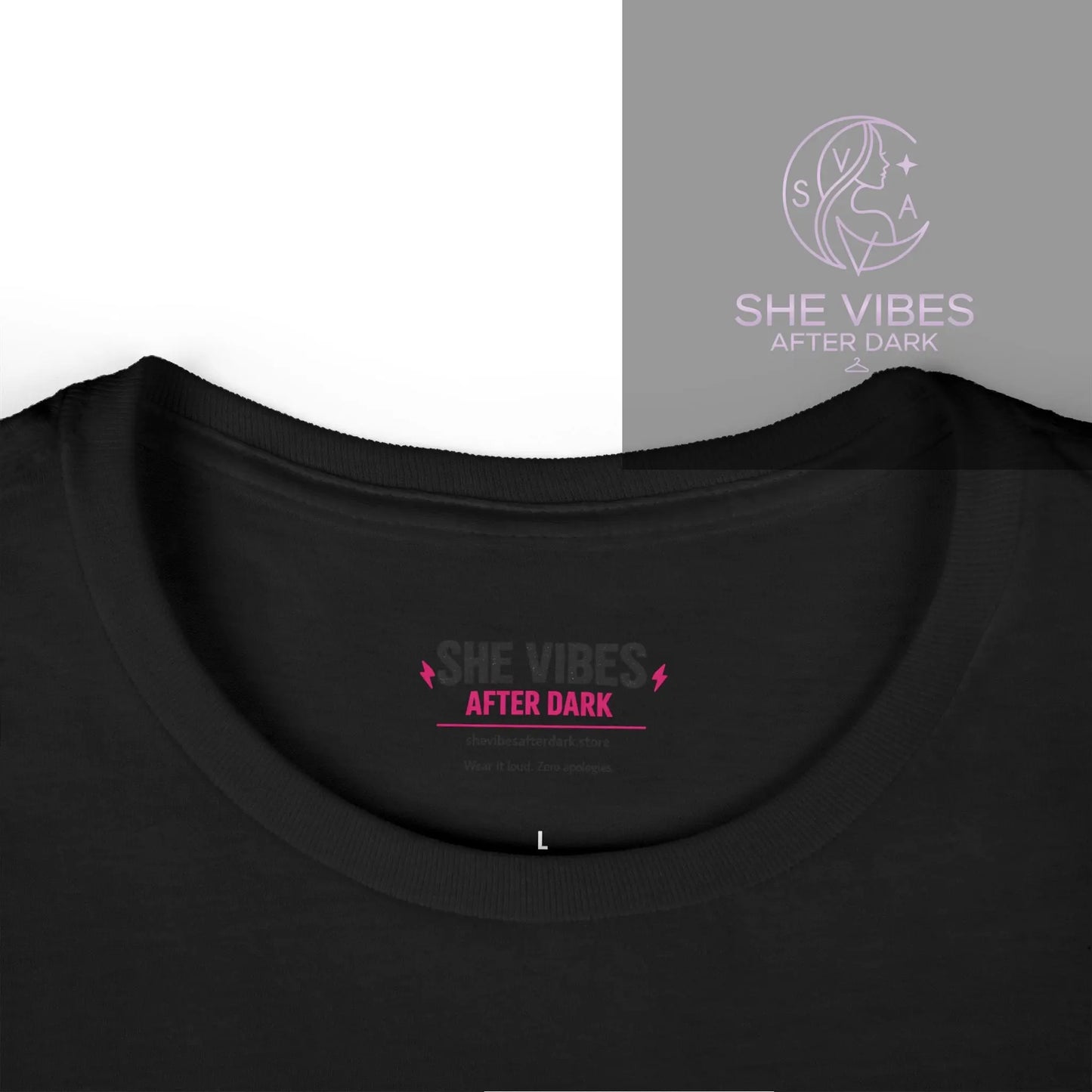 “Being Single Isn’t Lonely — Settling Is” Women’s Tee — Single Life Graphic T-Shirt Printify  T-Shirt SHE VIBES AFTER DARK