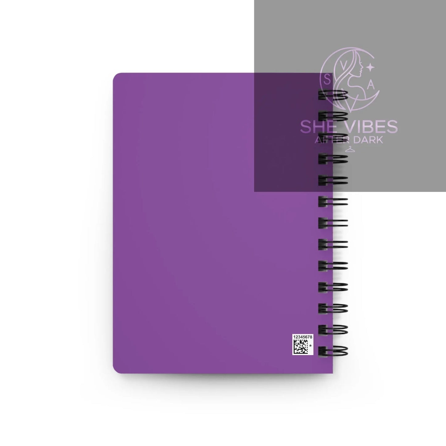 Fantasy Dragon Fairy Spiral-Bound Journal — Purple Magical Writing Notebook Printify  Paper products SHE VIBES AFTER DARK