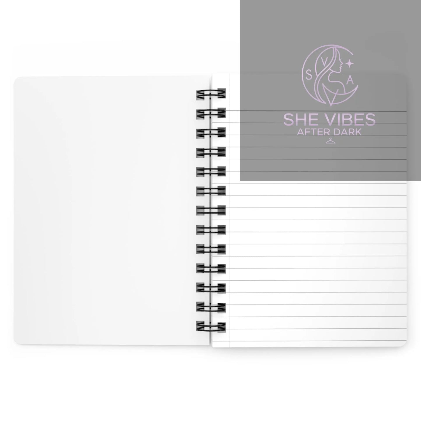 Fantasy Dragon Fairy Spiral-Bound Journal — Purple Magical Writing Notebook Printify  Paper products SHE VIBES AFTER DARK