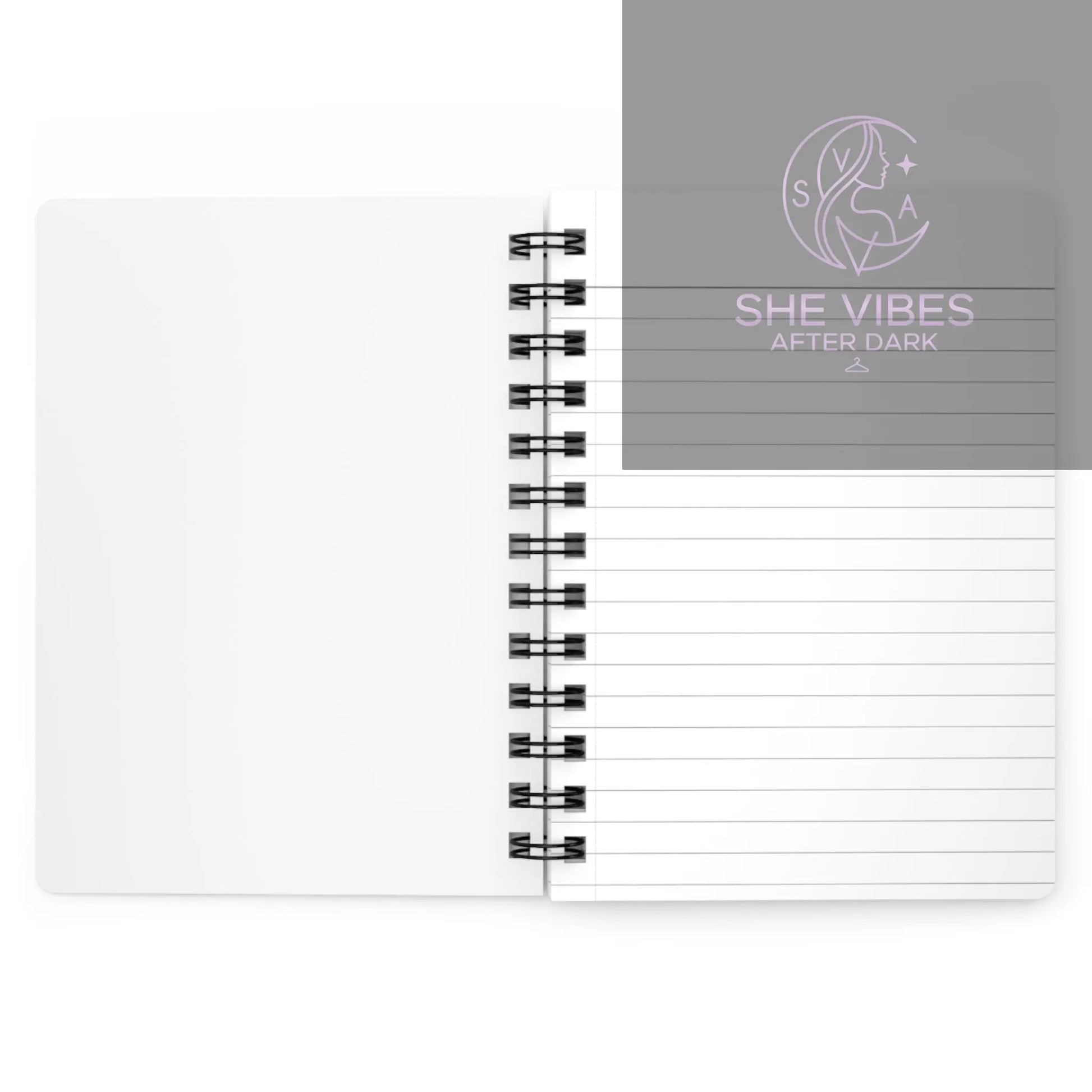 Fantasy Dragon Fairy Spiral-Bound Journal — Purple Magical Writing Notebook Printify  Paper products SHE VIBES AFTER DARK