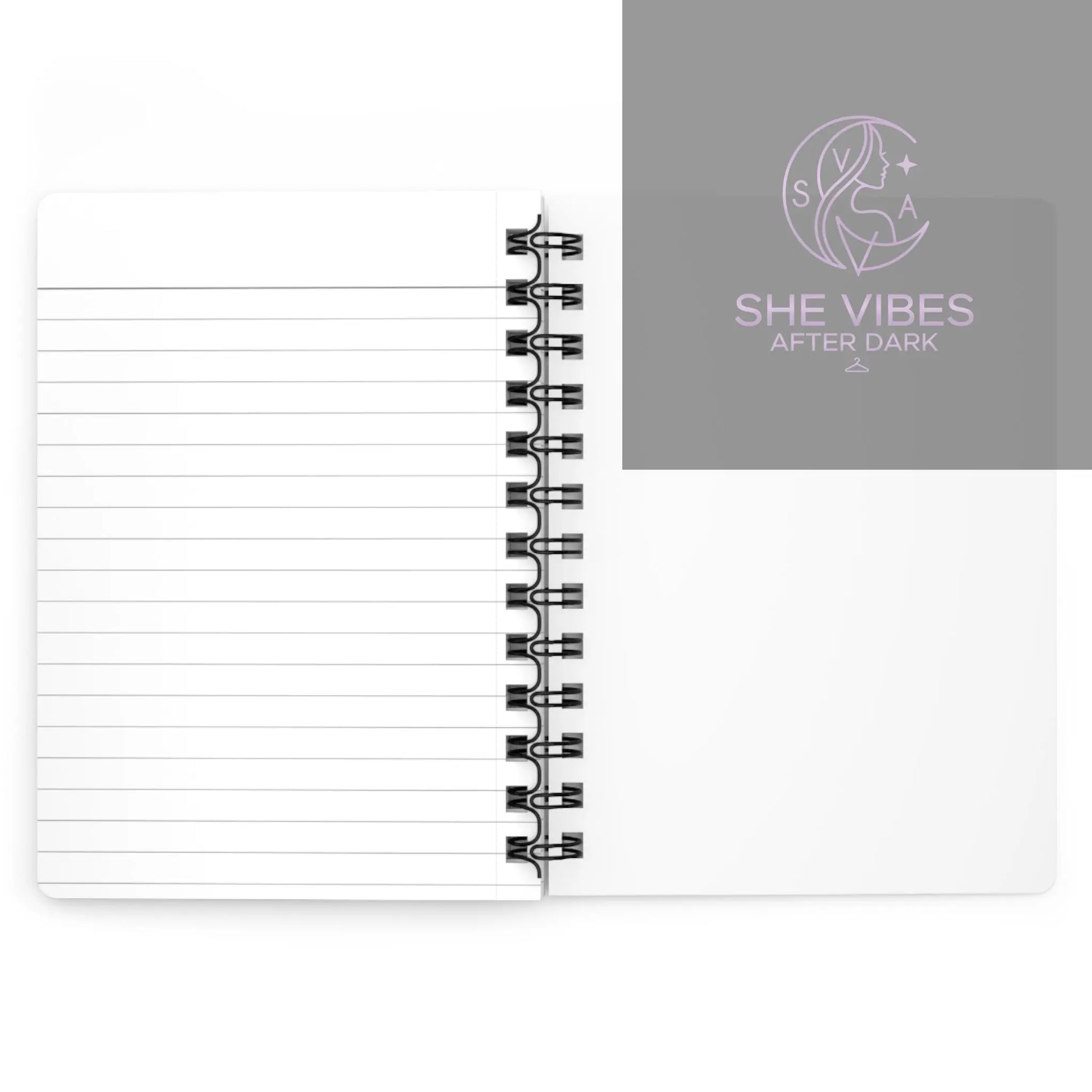 Fantasy Dragon Fairy Spiral-Bound Journal — Purple Magical Writing Notebook Printify  Paper products SHE VIBES AFTER DARK