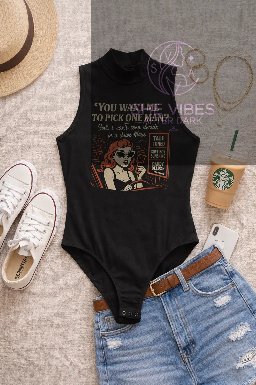 Order Up: Red Flags Combo – Single Girl Humor Tee Yoycol  T-Shirt SHE VIBES AFTER DARK