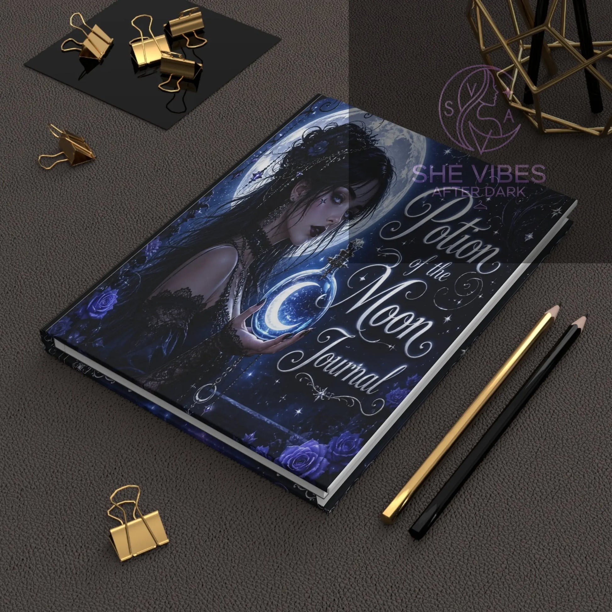 Potion of the Moon Journal Hardcover Printify  Paper products SHE VIBES AFTER DARK