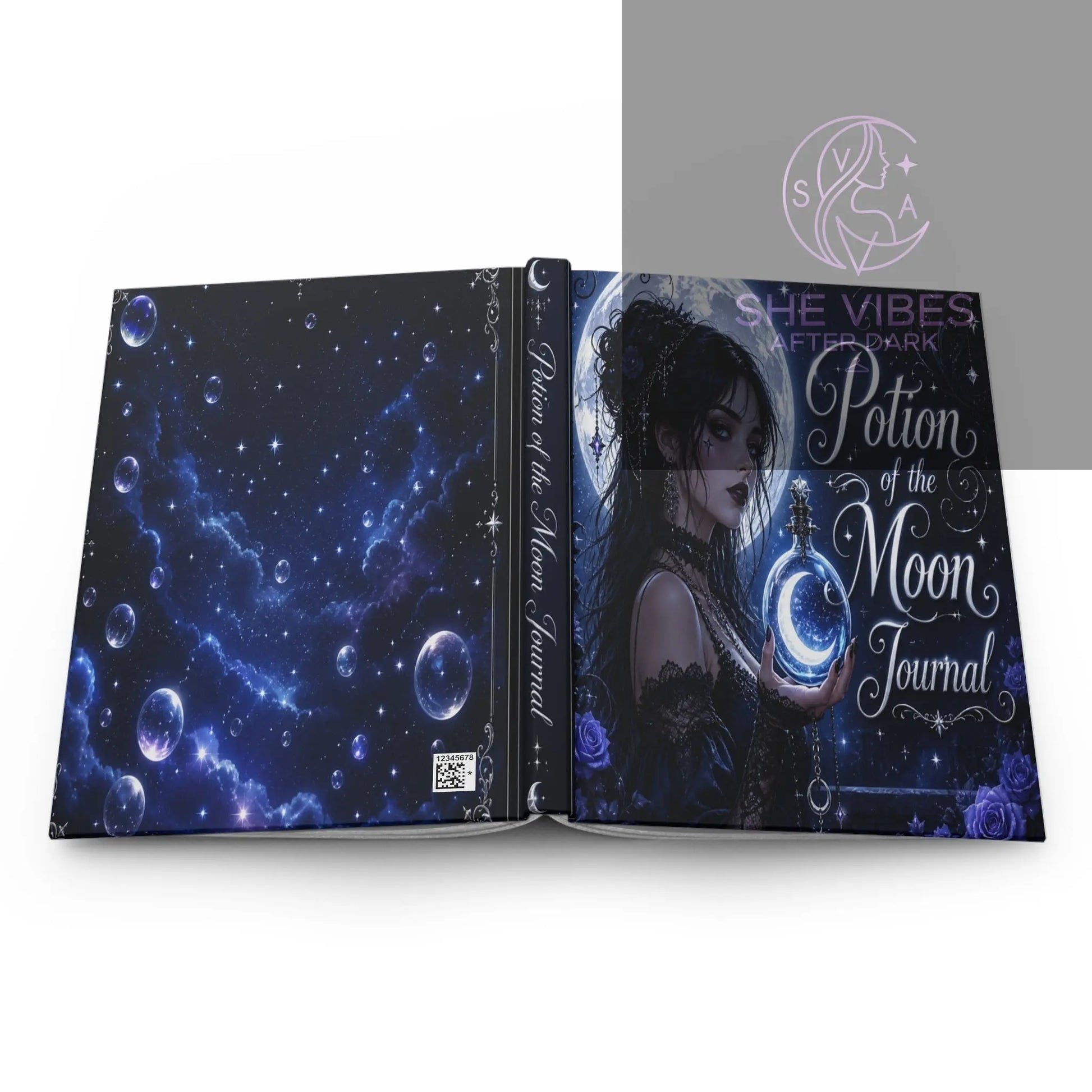 Potion of the Moon Journal Hardcover Printify  Paper products SHE VIBES AFTER DARK