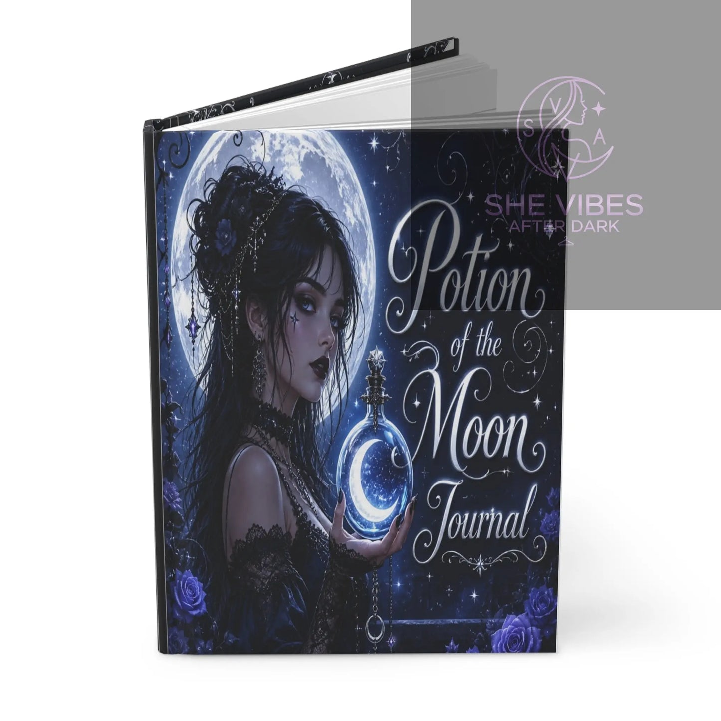 Potion of the Moon Journal Hardcover Printify  Paper products SHE VIBES AFTER DARK