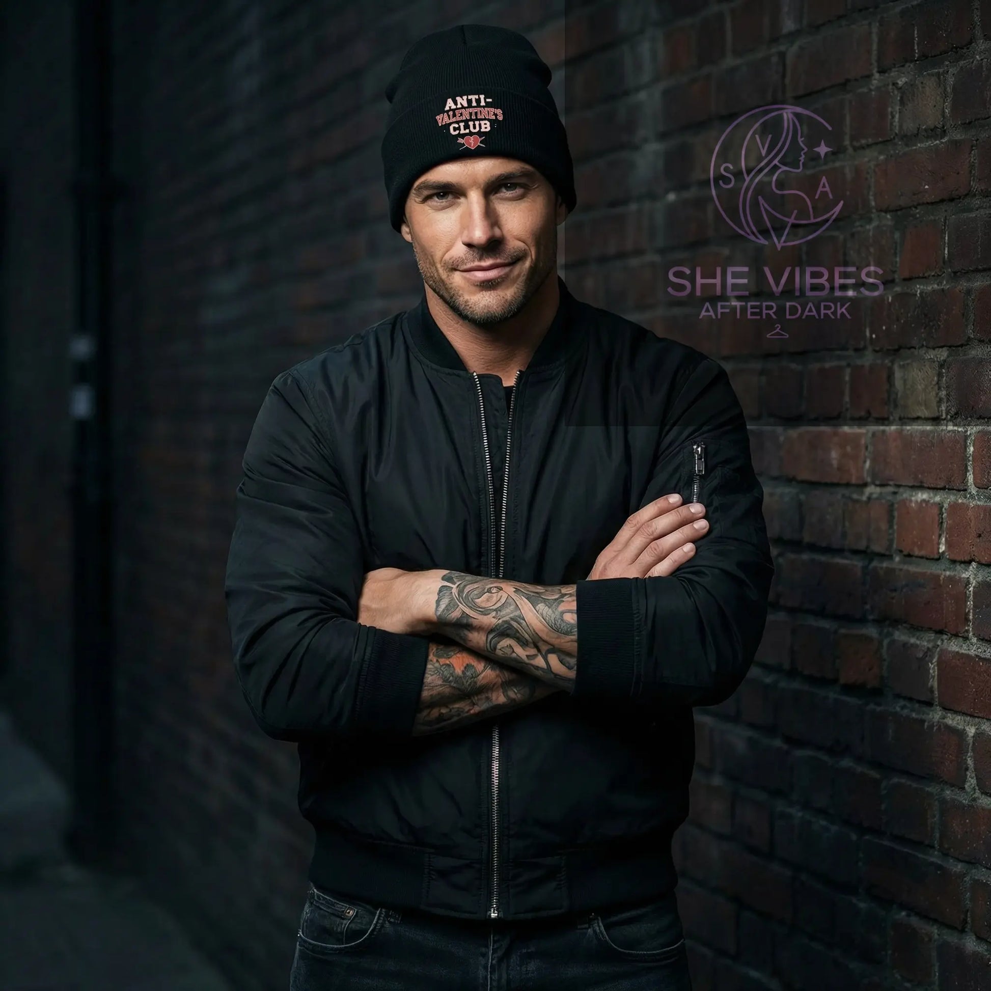 Single Life Quote Beanie – Anti-Valentine’s Club Funny Broken Heart Hat for Him Yoycol  Beanie SHE VIBES AFTER DARK