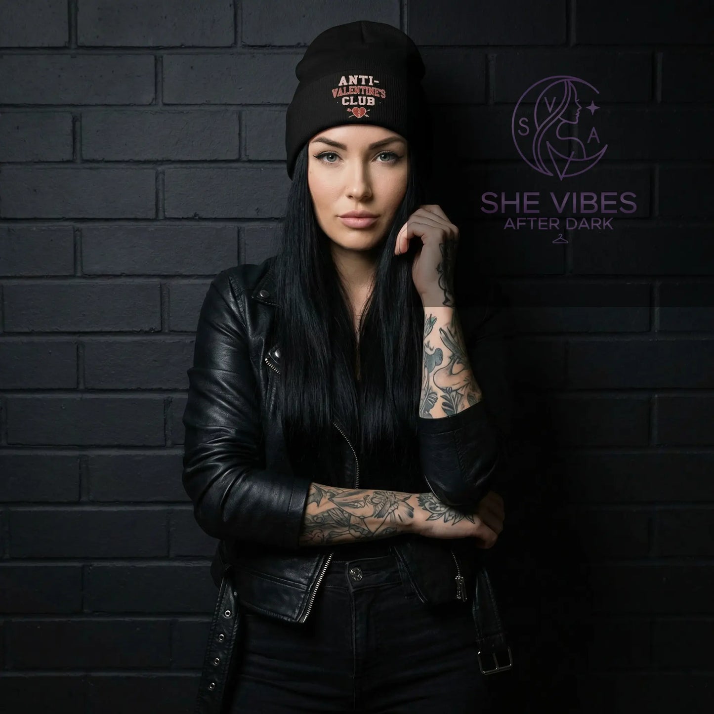 Single Life Quote Beanie – Anti-Valentine’s Club Funny Broken Heart Hat for Him Yoycol  Beanie SHE VIBES AFTER DARK