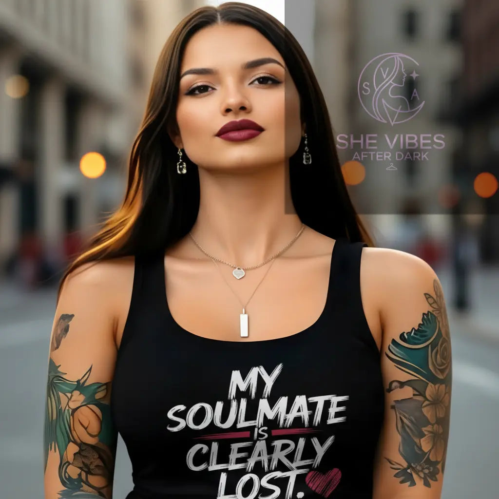 Soulmate Clearly Lost Tee — Funny Single Life Shirt for Women