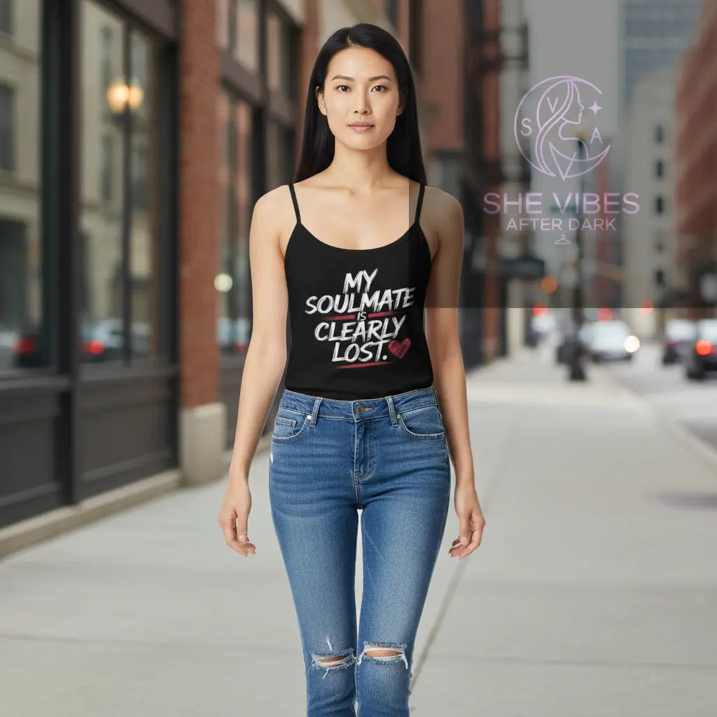 Soulmate Clearly Lost Tee — Funny Single Life Shirt for Women