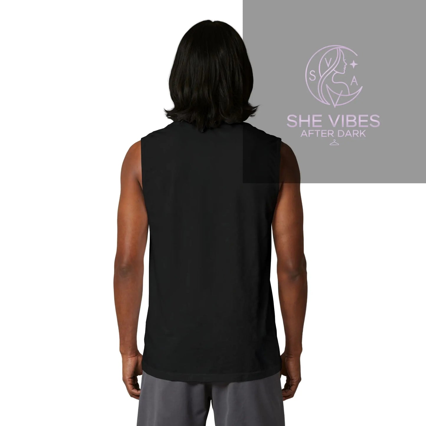 Unisex Jersey Muscle Tank Printify  Tank Top SHE VIBES AFTER DARK