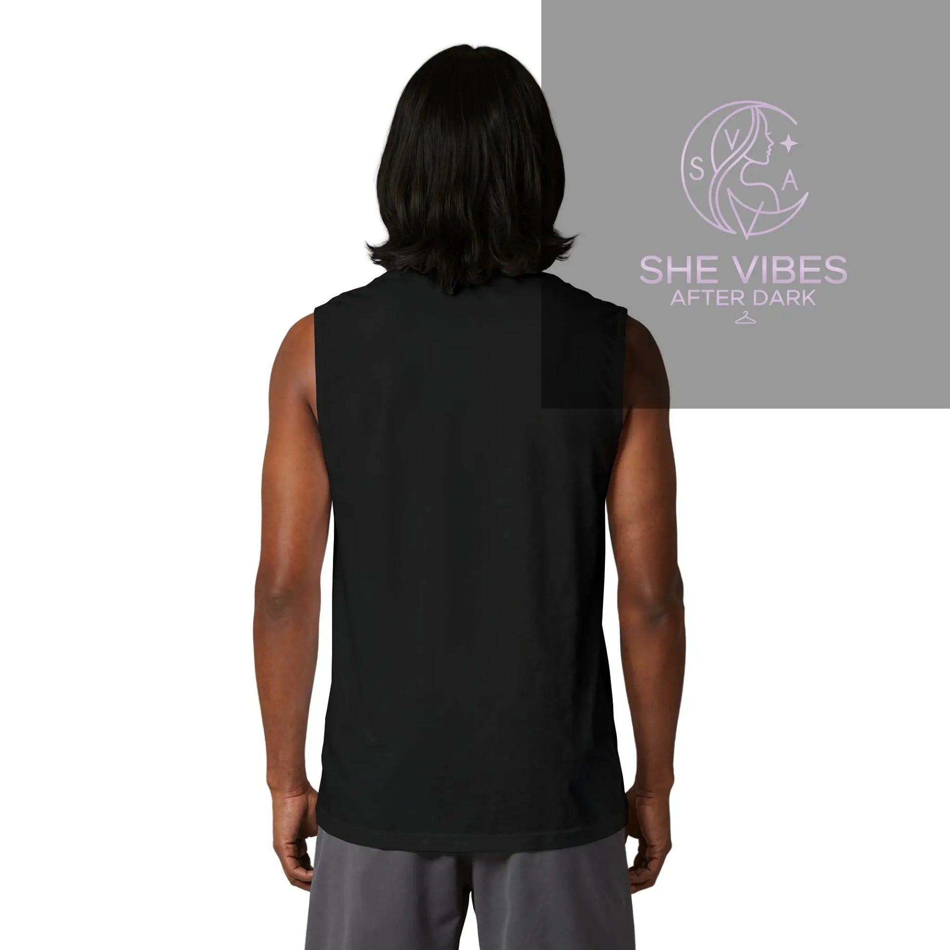 Unisex Jersey Muscle Tank Printify  Tank Top SHE VIBES AFTER DARK